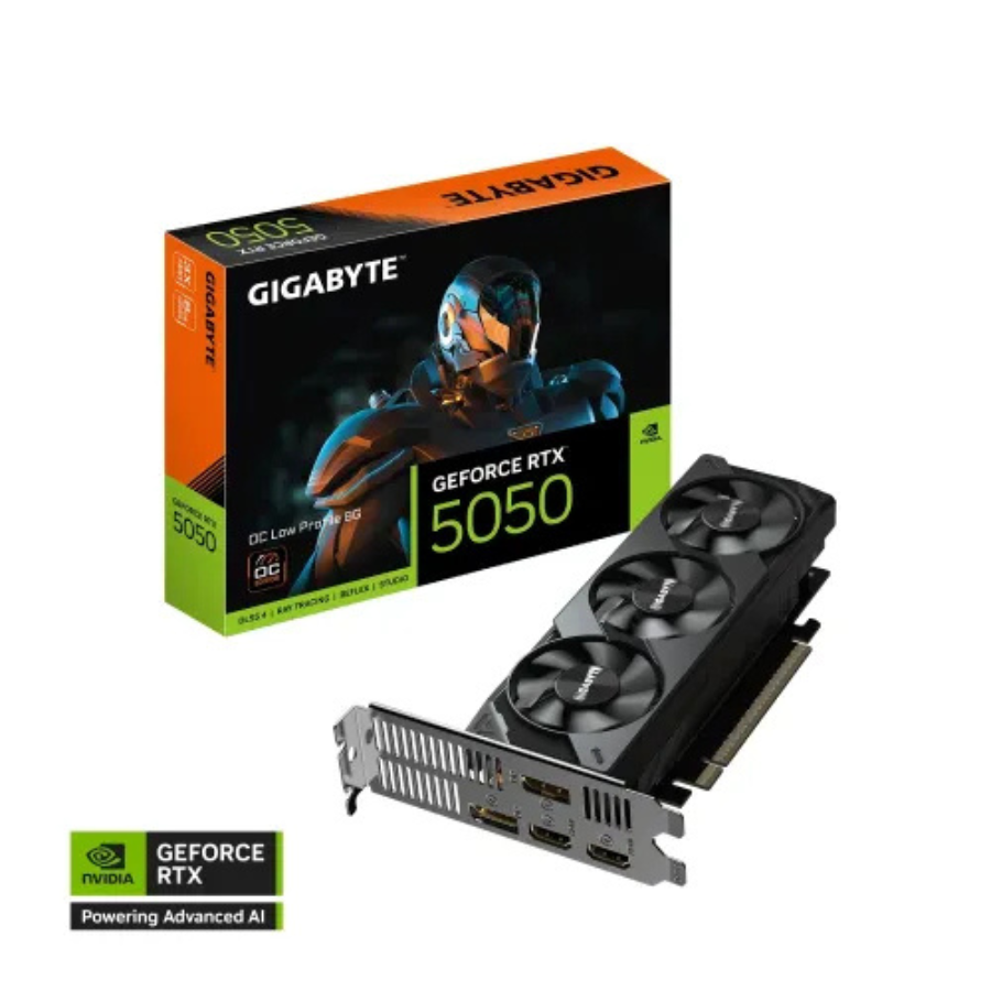 GIGABYTE NVIDIA GV-N5050WF2OC-8GB, GDDR6, MEMORY CLOCK 20 GBPS GRAPHICS CARD